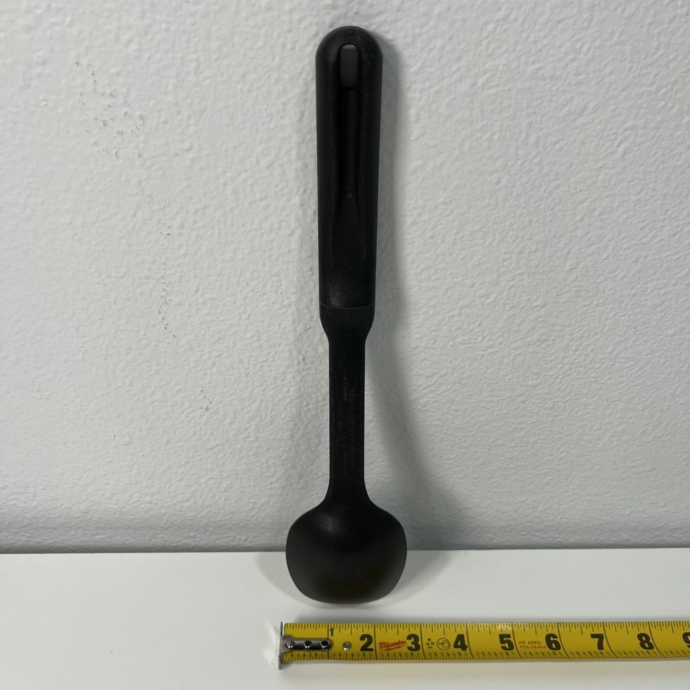 The Pampered Chef Slotted Spatula Black Nylon Spoon Utensil Set 13" USA - Picture 15 of 16